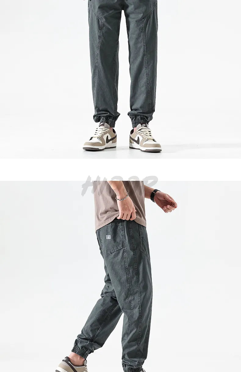 MEN'S SUMMER CARGO PANTS CASUAL COTTON LONG PANTS ( Pack of 2 )